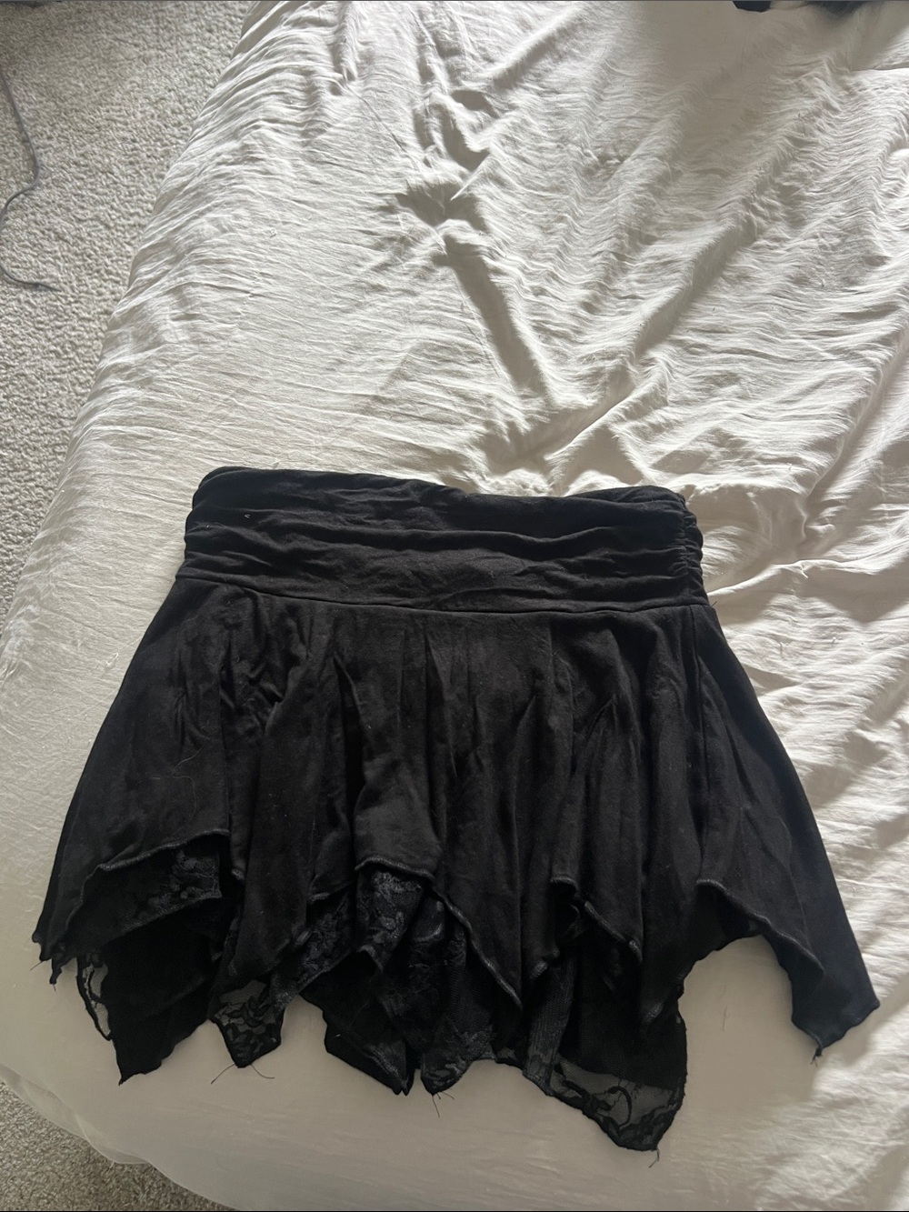 Black Flowy Women's Skirt